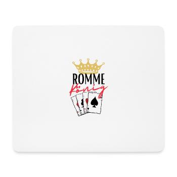Roi du rami - Tapis de souris (format paysage) - blanc - Devant