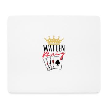 Watten König - Mousepad (Querformat) - Weiß - Vorne