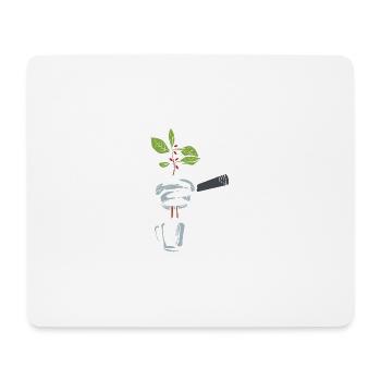 Café -Espresso Barwoman Cadeau - Tapis de souris (format paysage) - blanc - Devant