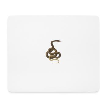 Serpent - Tapis de souris (format paysage) - blanc - Devant