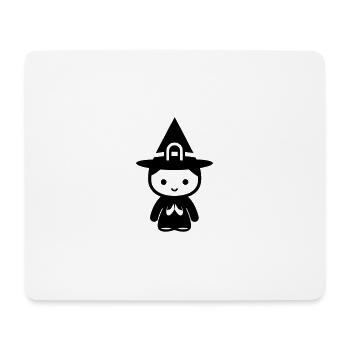 Petite sorcière - Tapis de souris (format paysage) - blanc - Devant