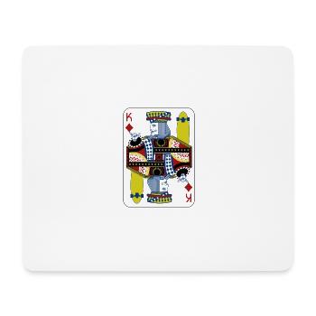 King Card - Skateboard Poker Shirt Gift - Tapis de souris (format paysage) - blanc - Devant