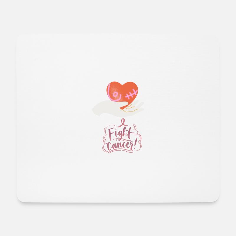 Kampf gegen Krebs - Mousepad (Querformat) - Weiß