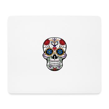 Totenkopf "Mexico" - Mousepad (Querformat) - Weiß - Vorne
