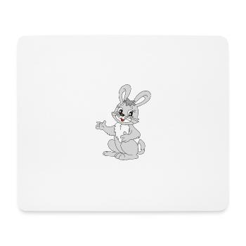Süsses Häschen - Mousepad (Querformat) - Weiß - Vorne