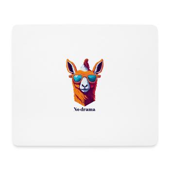 Retro Lama Vibes - Mousepad (Querformat) - Weiß - Vorne