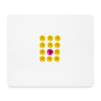 Blüten Blumen Botanik - Mousepad (Querformat) - Weiß - Vorne