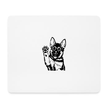 Chien de berger - Tapis de souris (format paysage) - blanc - Devant