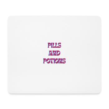 Pills and Potions Motiv  - Mousepad (Querformat) - Weiß - Vorne