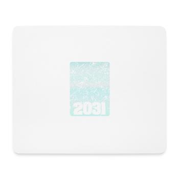 Numéro 2031 - Tapis de souris (format paysage) - blanc - Devant