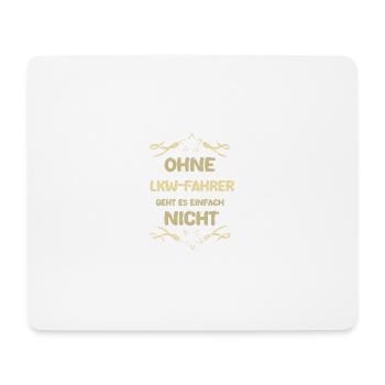 Cadeau pour le chauffeur de camion - Tapis de souris (format paysage) - blanc - Devant