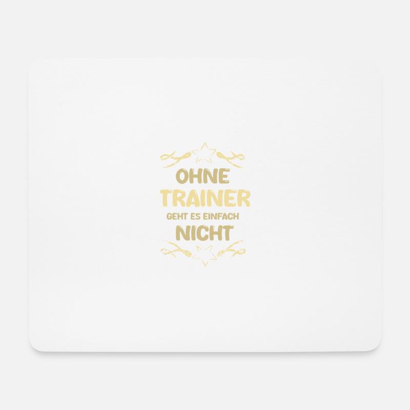Trainer Trainer - Mousepad (Querformat) - Weiß