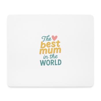 Die beste Mutter der Welt - Mousepad (Querformat) - Weiß - Vorne