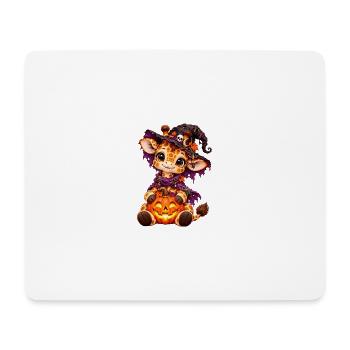 Gir'Halloween süße Giraffe - Mousepad (Querformat) - Weiß - Vorne