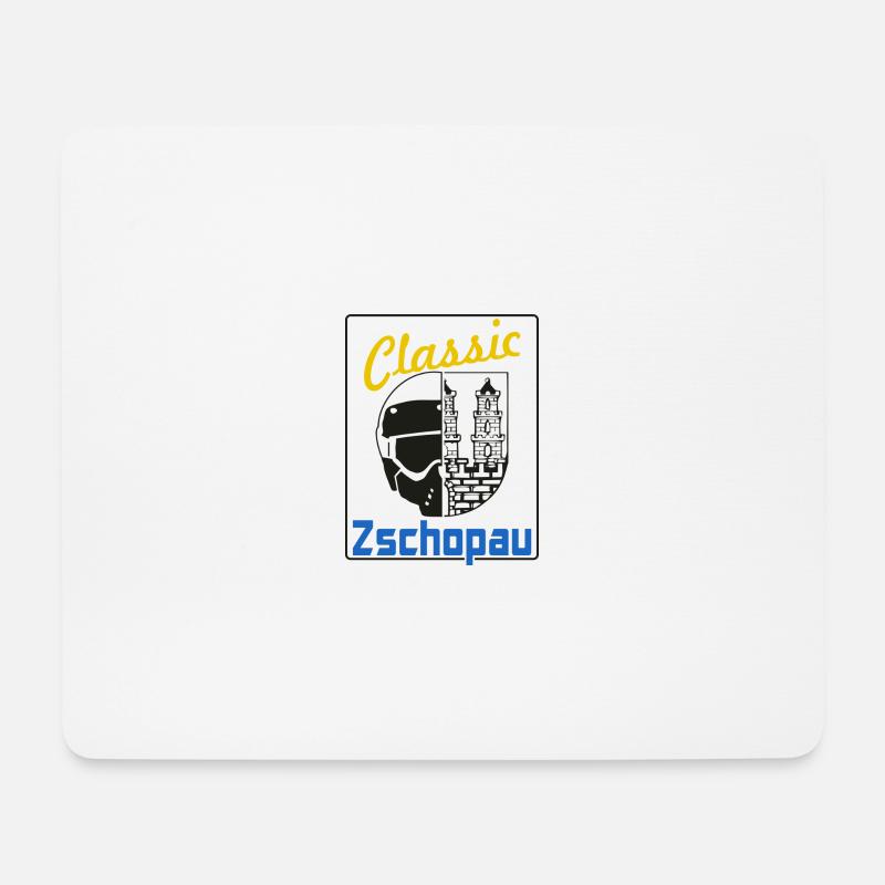 Enduro Classic Zschopau MZ Vintage Erzgebirge - Mousepad (Querformat) - Weiß