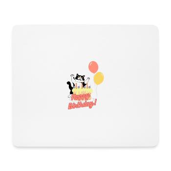 Happy Birthday - Mousepad (Querformat) - Weiß - Vorne