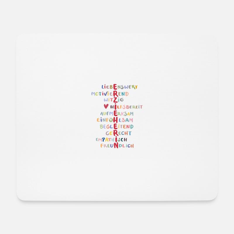 erzieherin - Mousepad (Querformat) - Weiß