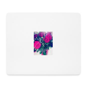 Sab Design Roses - Tapis de souris (format paysage) - blanc - Devant