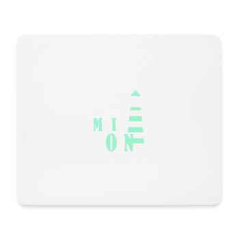 Leuchturm moin türkis - Mousepad (Querformat) - Weiß - Vorne