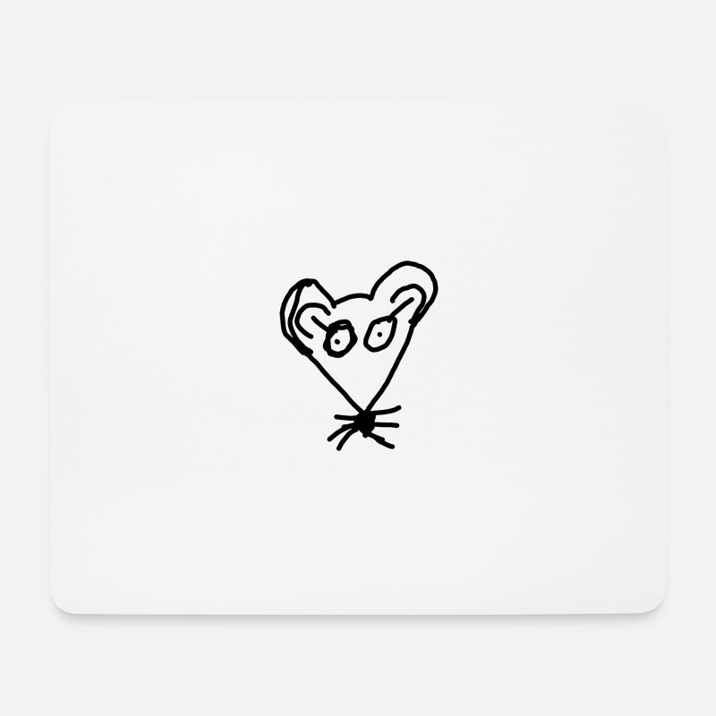 Rattfried - Mousepad (Querformat) - Weiß