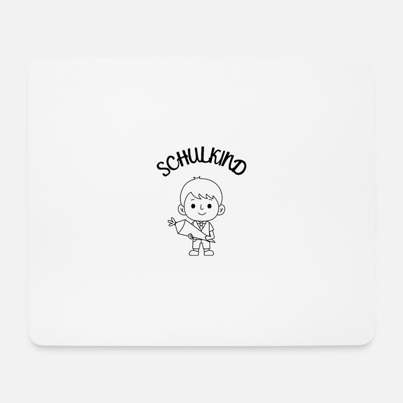 Schulkind Junge Schulstart Einschulung - Mousepad (Querformat) - Weiß
