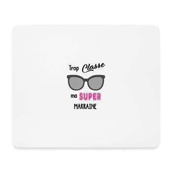 Super Marraine - Tapis de souris (format paysage) - blanc - Devant