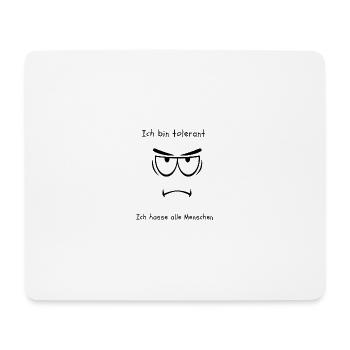 Toleranz - Mousepad (Querformat) - Weiß - Vorne