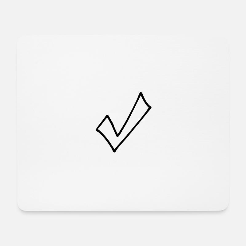 Haken - Mousepad (Querformat) - Weiß