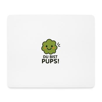 pups - Mousepad (Querformat) - Weiß - Vorne