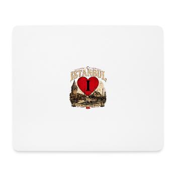 Istanbul Herzliebe: Zwei Kontinente - Mousepad (Querformat) - Weiß - Vorne