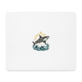 Guardian_Shark - Mouse Pad (horizontal) - white - Front