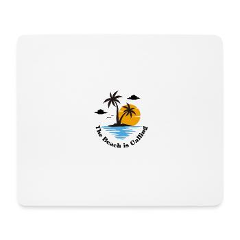 The Beach is calling - Mousepad (Querformat) - Weiß - Vorne