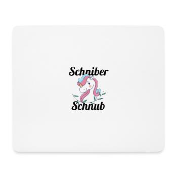 Schinber Einhorn - Mousepad (Querformat) - Weiß - Vorne
