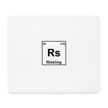 RSLNG Riesling Chemie Schwarz - Mousepad (Querformat) - Weiß - Vorne