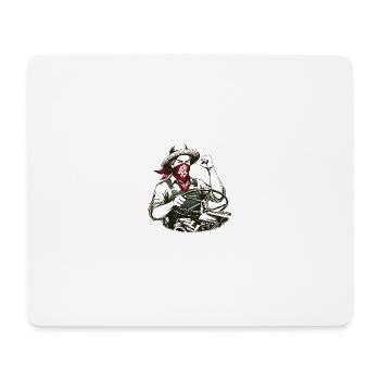 Der unnachgiebige Bauer - Mousepad (Querformat) - Weiß - Vorne