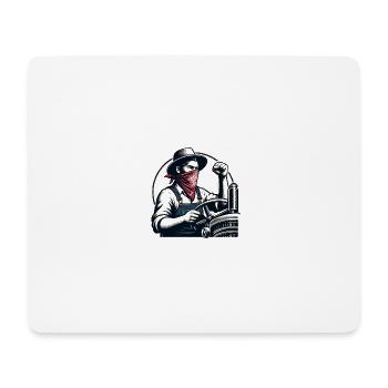 Freier Bauer - Mousepad (Querformat) - Weiß - Vorne