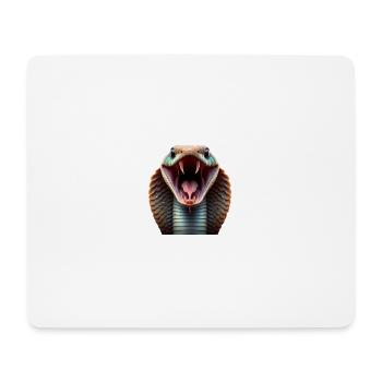 Schlange 3 - Mousepad (Querformat) - Weiß - Vorne