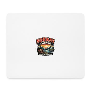 Norway Adventure: Wild North Sunset - Mouse Pad (horizontal) - white - Front