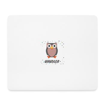Eule Uhu Uhudler - Mousepad (Querformat) - Weiß - Vorne