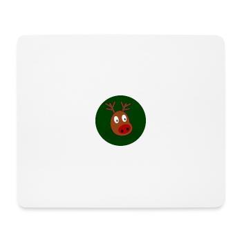 renne - Tapis de souris (format paysage) - blanc - Devant