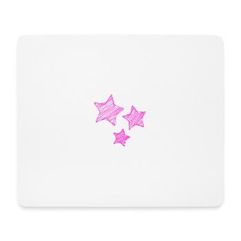 STAR. STAR. STERNE. PARTY. JAHRESTAG. WEIHNACHTEN - Mousepad (Querformat) - Weiß - Vorne