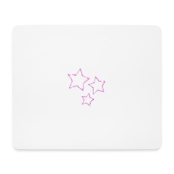- STERN. STAR. STERNE. PARTY. GEBURTSTAG. WEIHNACHTEN - Mousepad (Querformat) - Weiß - Vorne