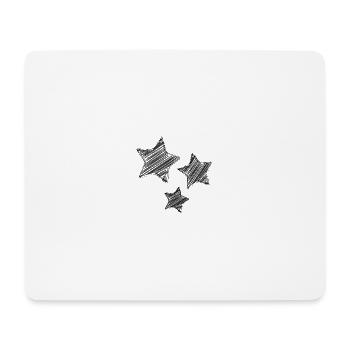 ETOILE. STAR. ETOILES. FÊTE. ANNIVERSAIRE. NOËL - Tapis de souris (format paysage) - blanc - Devant