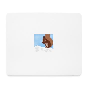 Eichhörnchen - Mousepad (Querformat) - Weiß - Vorne