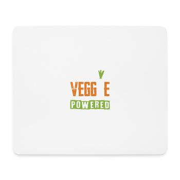 vegan veggie saying - Mouse Pad (horizontal) - white - Front
