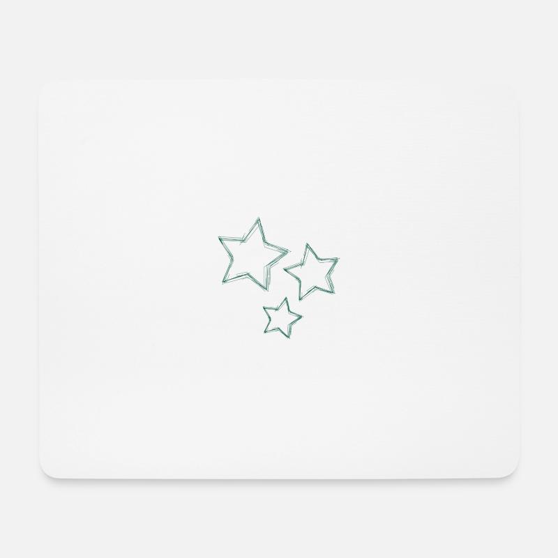 STERN. STERNE. STERN. STERNE. FEST. JAHRESTAG - Mousepad (Querformat) - Weiß
