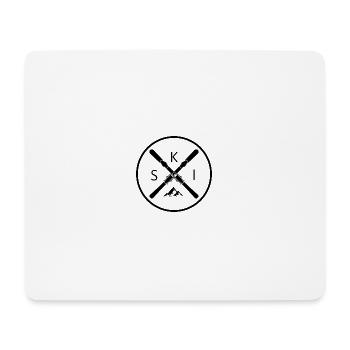 Skiing skiing ski motif for skiers - Mouse Pad (horizontal) - white - Front