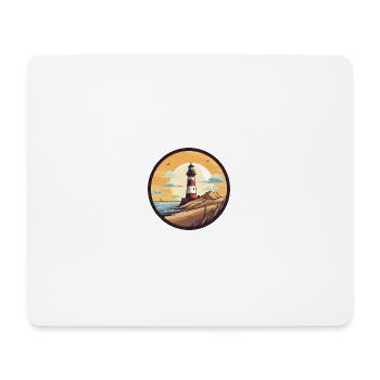Phare 2 - Tapis de souris (format paysage) - blanc - Devant