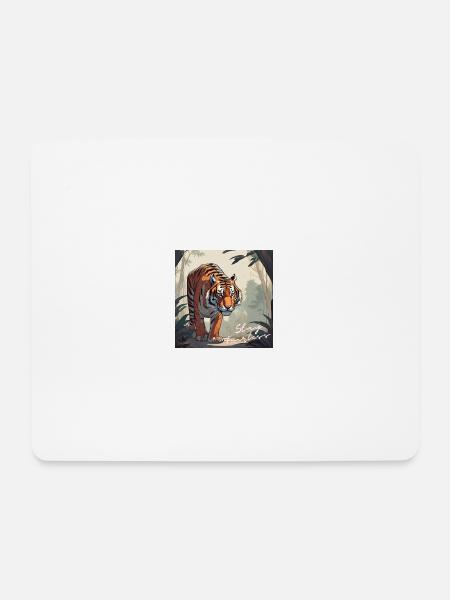 Stay Fearless - Tiger Design - Mouse Pad (horizontal) - white