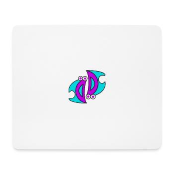 Doppel D.F. - Mousepad (Querformat) - Weiß - Vorne